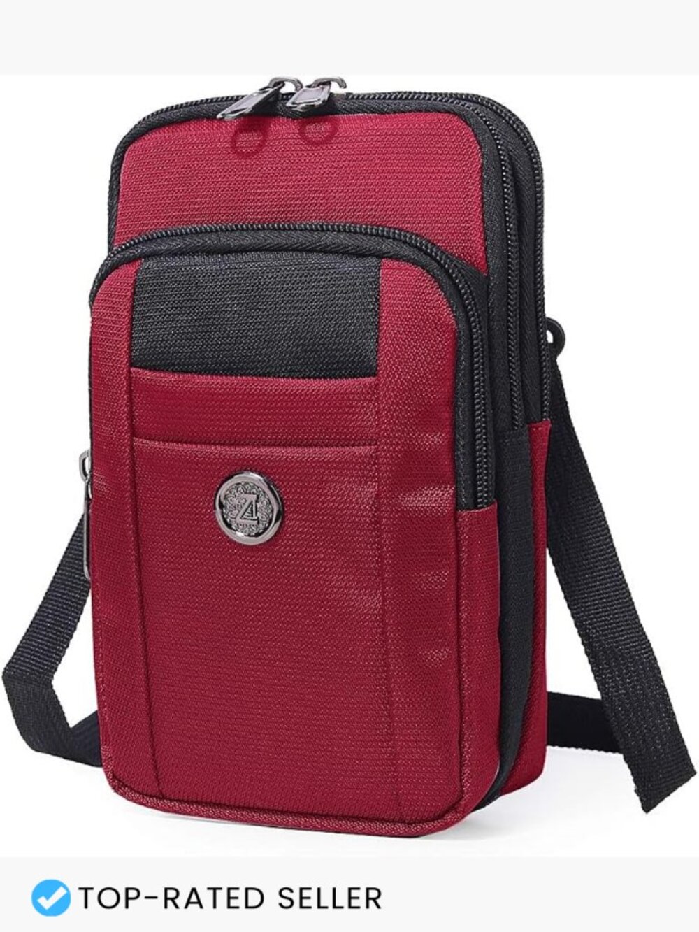 Nylon Crossbody Bag Phone Pouch Waist Pack Travel Passport Holder Small
